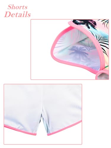 Image of BAOHULU Girls Rash Guard Swimsuit 2 Pieces Long Sleeve Bathing Suit UPF 50+ Quick Dry Beach Swimwear Size 3-14 Years