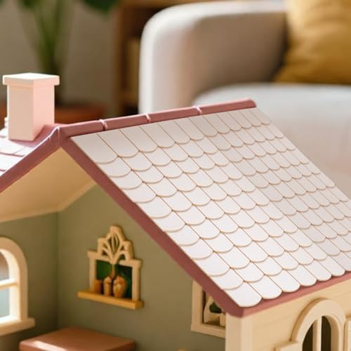 Tuiles de toit pour maison de poupée mini écailles micro paysage x24 - 5