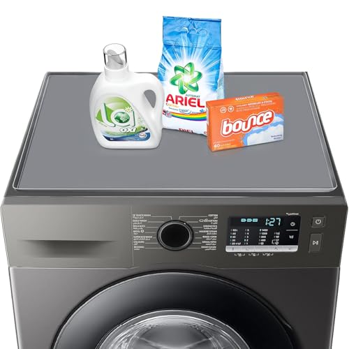 El Mejor Listado de elektra linea blanca lavadoras los preferidos por los clientes. 43 Alfombrilla Protectora para Lavadora y Secadora, Silicona Antideslizante 60×50cm, Sujeta Firme, Aprovechar el Espacio, Acceso Fácil a Artículos para Lavado