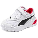 Puma Unisex Baby 90s Runner Mesh Ac Inf Sneaker, Weiß White Black-High Risk Red 03, 20 EU