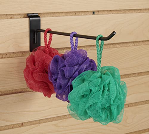 Sswbasics 10 Inch Black Slatwall Peg Hook - Pack Of 50 - For Use With 3” On Center Slatwall And Slat Grid Panels - Metal Display Hooks For Slatwall - Great For Retail, Convenience, And Thrift Stores #TOP1
