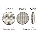 304 Stainless Steel Sintered Micron Wire Mesh Plate Filter Strainer Round Shape Multilayer Filter Disc (Dia 8mm x Thick 1.7mm, 10pcs)