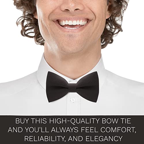 Image of Bow Tie House Mens Bowties Pre-tied Shape Clip on Bowtie Solid Men Formal Wear for kids, baby boys, toddler any age bow ties