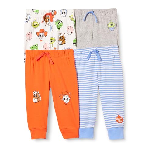 Image of Amazon Essentials Disney | Marvel | Star Wars Baby Boys' Pants, Pack of 4