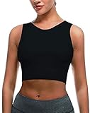 Beninos Sports Bras for Women Yoga Workout Bra- Running Gym Activewear (8330 Black, M)