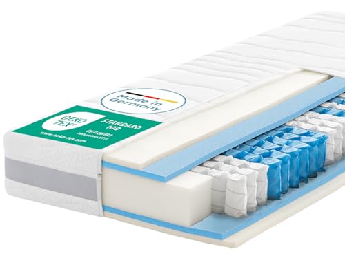 RAVENSBERGER Matratzen Tonnentaschenfederkern-Matratze Ravo-Spring - Härtegrad H3, mittelfest - 90...