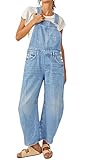 Oversized loose mid rise baggy jeans denim overalls; casual barrel pants denim jumpsuits Selling Points for Y2k Baggy Jeans ----- Mid rise jeans for women; Bib and brace design with wide barrel leg denim jeans; Adjustable straps jean overalls; Vintag...
