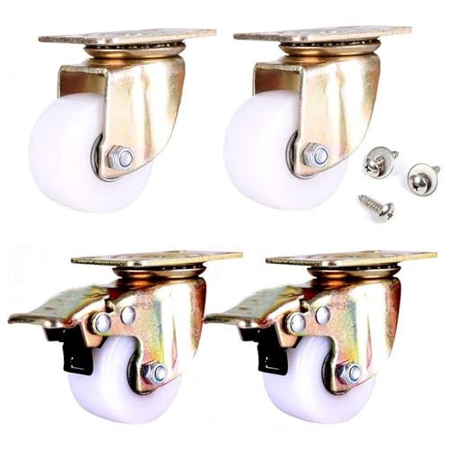 Roulettes pivotantes de 50mm anti bruit pour charge lourde 600kg