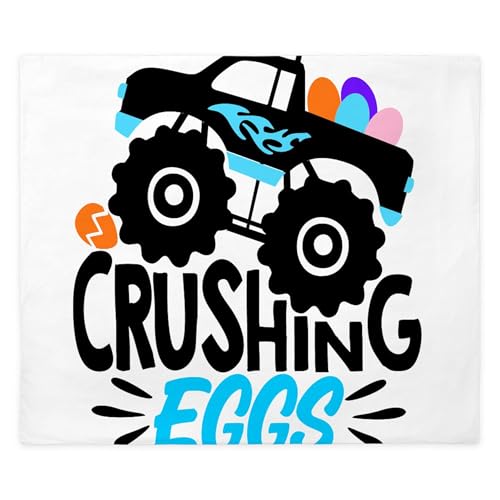 CafePress New Easter Monster Truck Crushing Eggs King Duvet Cover, Printed Comforter Cover, Unique Bedding