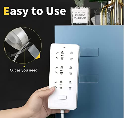 Riakoob Double-Sided Tape - Strong Mounting Tape For Pictures, Walls, Carpet & More - Nanotechnology Removable Sticky Tape - Multipurpose Clear Adhesive (16.5Ft) #TOP4