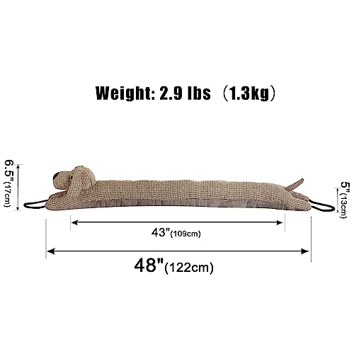 Marwood Under Door Draught Excluder Decorative Wind Stopper 122cm for Door & Window - Image 2