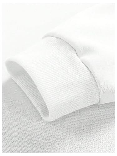 GORGLITTER Men's Crew Neck Sweatshirt Letter Print Long Sleeve Drop Shoulder Streetwear Sweatshirt Top3