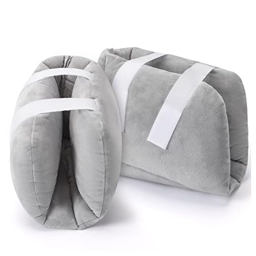 2 PCS Heel Protectors Cushion Pillows Heel Protector Pillow Off-Loading Heel Boot to Relieve Pressure from Sores and Ulcers Ultra Quilted Thick Soft Washable Pressure Relieving Pillow Boot