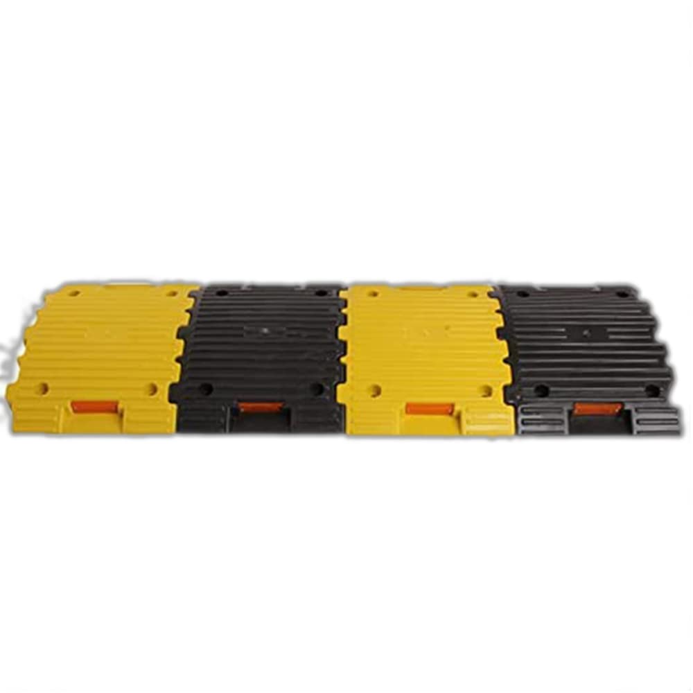 Kunplast Plastic Speed Breaker With Heavy Duty Load Capacity, 1 Mtr, 50MM, Black and Yellow Speed Hump (2X Yellow - 2X Black) (B0BRCYZR3C) Amazon Price History, Amazon Price Tracker