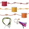 Cridoz Faux Suede Leather Cord, 25 Rolls Flat for Jewelry Making, Leather Strips & Laces for Dream Catcher Supplies DIY Crafts, Thread Velvet String for Necklace, Bracelet, Beading #5