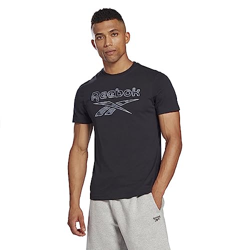 Image of Reebok Men 100% Cotton ID Camo T-Shirt Training T-Shirts Black (S)