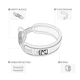 WOOFO Premium Hundehalsband | Super verstellbar für alle Rassen, Schnellverschluss-Schnalle | Extra weiche und verbreiterte Polsterung & reflektierender Rand Design für Sicherheit (groß, violett)