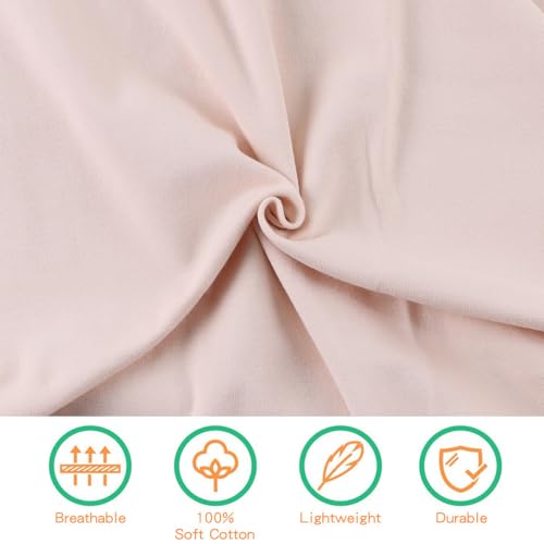 Image of PESAAT Cotton Baby Swaddle Hat Set Newborn Infant Hats Receiving Blankets for Baby Boys Girls