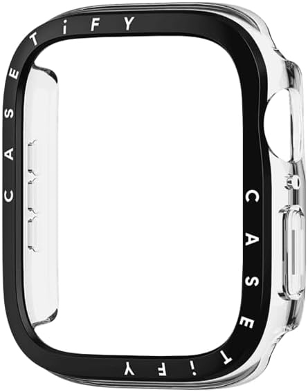 - Clear Watch Case - Compatible with Apple Watch Series 7-9 - 45mm - Clear Black