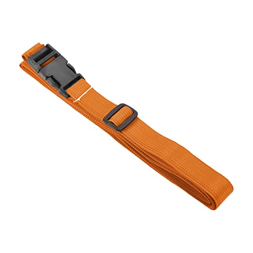 Image of M METERXITY 1 Pack Luggage Straps- Travel Baggage Accessories Adjustable Suitcase Belt with Quick Release Buckle, Apply to Travel (2 Meters, Orange)