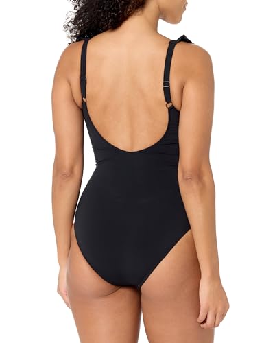 Profile by Gottex Women's Standard Tutti Frutti Recycled Square Neck Ruffle One Piece4