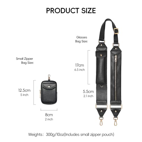 LUCKYCOIN Crossbody Purse Strap,Replacement Straps,Adjustable Vegan Leather Shoulder Strap with Purse Bags,Travel Belt Strap3