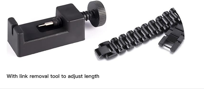 Miniatura 3 de levonta Pulsera para hombre de acero inoxidable negro, pulsera personalizada para hombres,