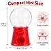 Imagen de 10 mini dispensadores de caramelos de plástico rojo para niños y niñas