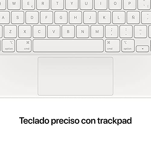 Image of Apple Magic Keyboard: iPad Keyboard and case for iPad Pro 12.9 inch (3rd, 4th, 5th and 6th gen) and iPad Air (M2), Great Typing Experience, Built-in trackpad, Spanish - White