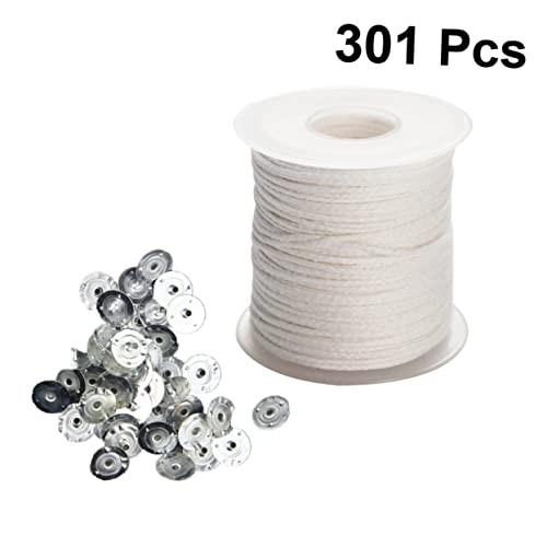 Set de Mechas para Velas de Algodón con Pestañas para DIY miniatura 3