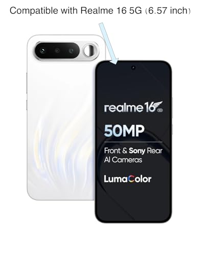 Image of FAD-E Tempered Glass Screen Protector Guard for Realme 16 5G (6.57 inch), Premium 6D Finish
