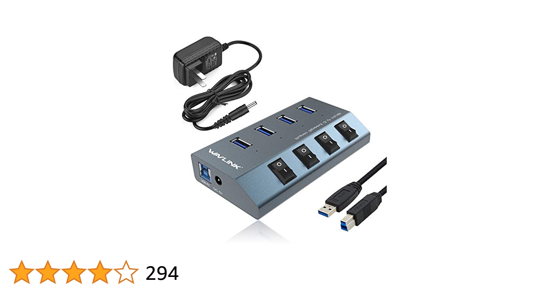 Amazon.co.jp: WAVLINK USB 3.0 ハブ セルフパワー 電源付き 4