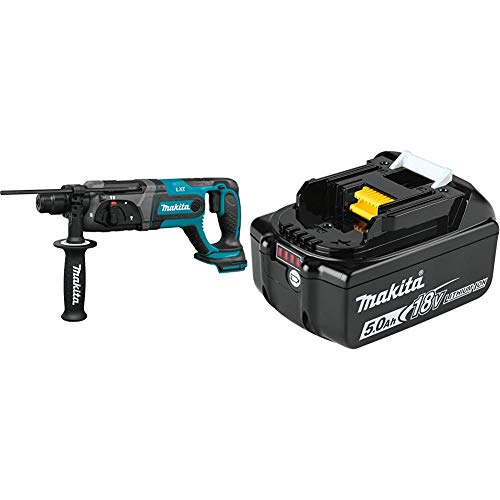 Makita XRH04Z 18V LXT Lithium-Ion Cordless 7/8' Rotary Hammer, accepts SDS-PLUS bits with BL1850B 18V LXT Lithium-Ion 5.0Ah Battery
