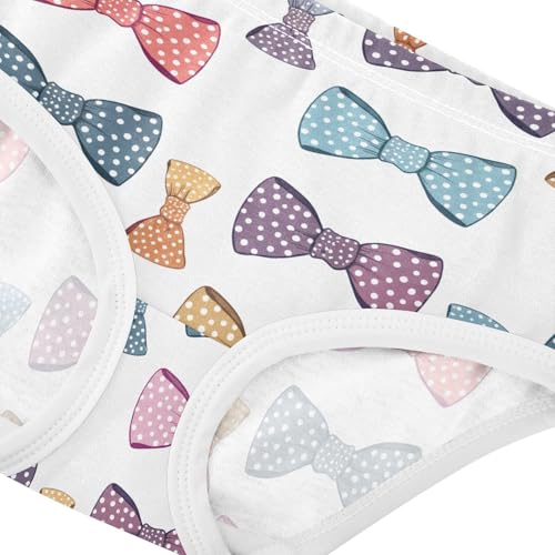 Colorful Bow Ties Polka Dots Toddler Girls's Underwear 2T 202c16074