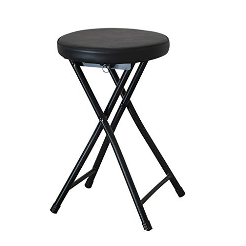 Silla alta plegable acolchada, taburete de bar compacto para cocina y desayuno