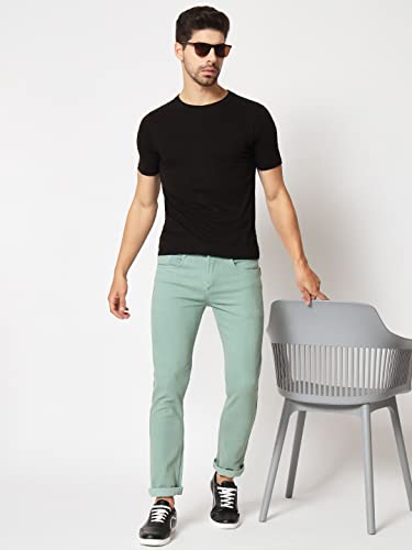Image of KARGEENS Men Kargeens Men's Jeans Pant Slim Fit Stretchable Casual Wear Low Rise Cotton Blend Denim