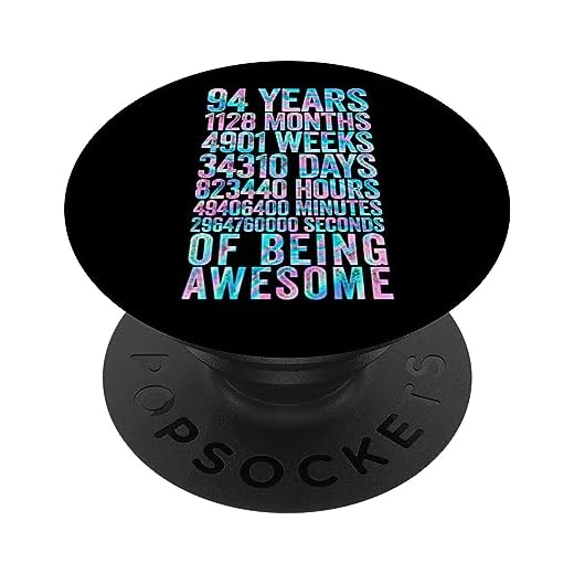 Divertida camisa de cumpleaños 94 Old Meter Divertidos regalos de 94 años PopSockets PopGrip Intercambiable