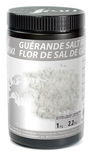 SOSA Flor de sal de Guerande - Aroma intenso, fresco y natural - Bote 1 kg