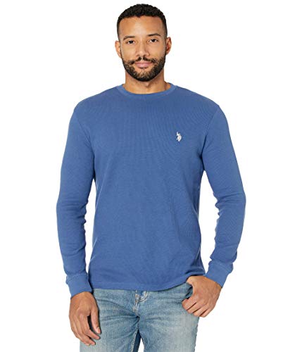 Image of U.S. Polo Assn. Men's Cotton Regular Fit Long Sleeve Crew Neck Solid Thermal Shirt
