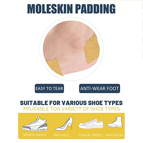 2 Pcs Bandagens Bolhas,Fita de prevenção de bolhas | Almofadas de calcanhar antidesgaste para pés, a
