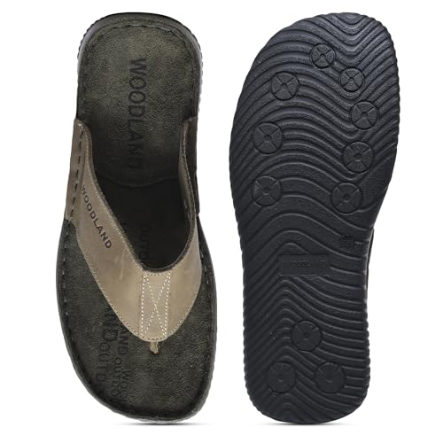 Image of Woodland Men's Leather Slippers