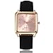 Produktbild ZSDGY Ladies Fashion Square Head Gürteluhr, Casual Student Digital Quartz Watch B