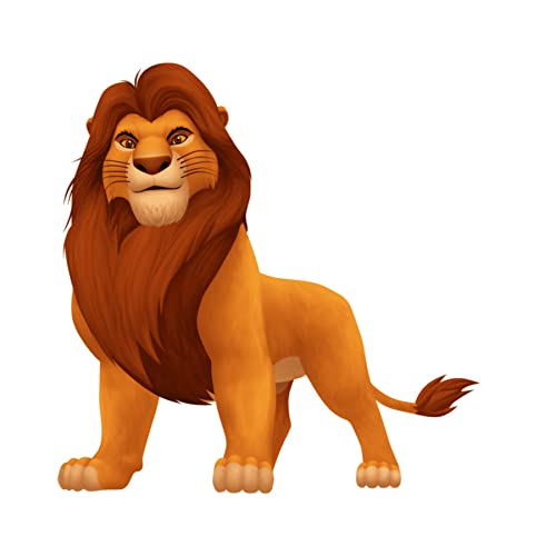 Image of Pretty Ur Party Lion King Theme Paper Cutouts for Birthday Parties, Simba Party Supplies decor, Lion King Birthday Party Decoration, Cut-Outs for Room, Board - Yellow Green (10 pcs)