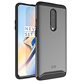 OnePlus 7 Pro Case, TUDIA Slim-Fit HEAVY DUTY [MERGE] EXTREME Protection / Rugged but Slim Dual Layer Case for OnePlus 7 Pro (2019) (Metallic Slate)
