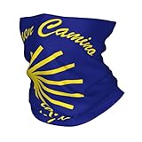 EEAAUUWE Bufanda de invierno con diseño de símbolo de Camino de Santiago para hombre, para senderismo, correr, pañuelo tipo bandana