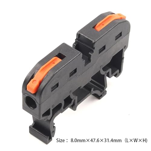 Conector de cable con empalme compacto 211 gris para conexiones rápidas de 25 piezas 7