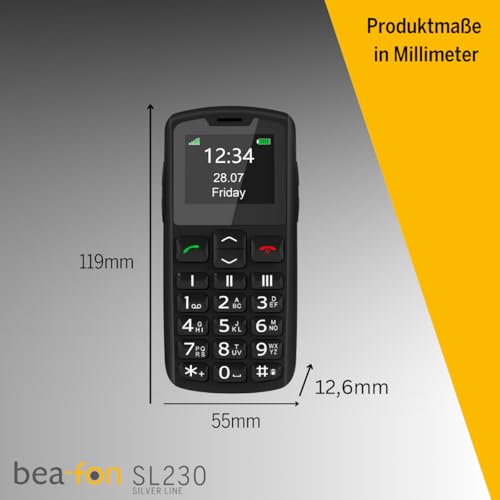 Beafon SL230 Senior mobil med nödsamtalsknapp och färgskärm