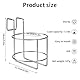 Getränkehalter fürs Bett, 11,2x11,5x14cm Hochwertiger Getränkehalter Metall Bett Praktisches Wasserflaschenzubehör Geeignet für Etagenbetten Autoschlafsaal (Silber)