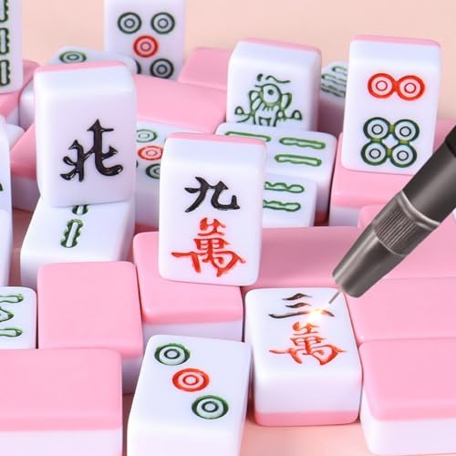 Mini Mahjong Chino 144 Fichas 26mm con Estuche Portátil miniatura 2