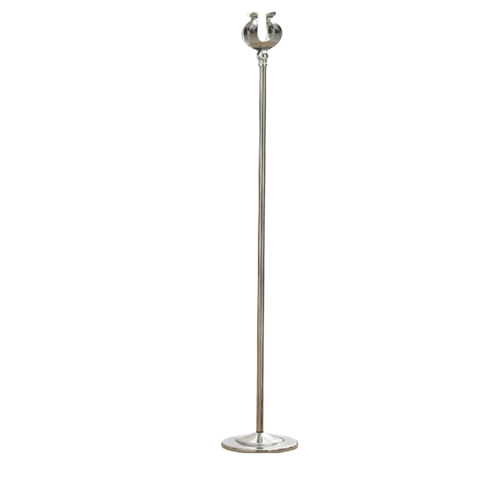 Soporte de número mesa acero inoxidable, Base estable, abrazadera asiento, menú pie en forma U, estante exhibición precios, accesorios , 8 Uds para Restaurantes Bodas